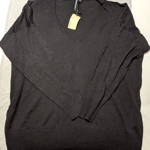 NWT Black v-neck sweater